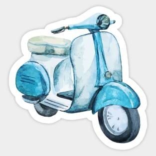 scooter watercolor Sticker